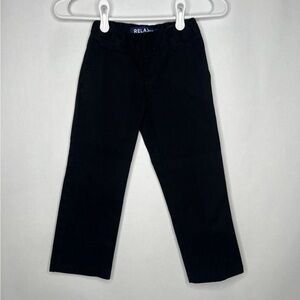 French Toast Boys Straight Fit‎ Uniform Adjustable Waist Black Pants Size 5